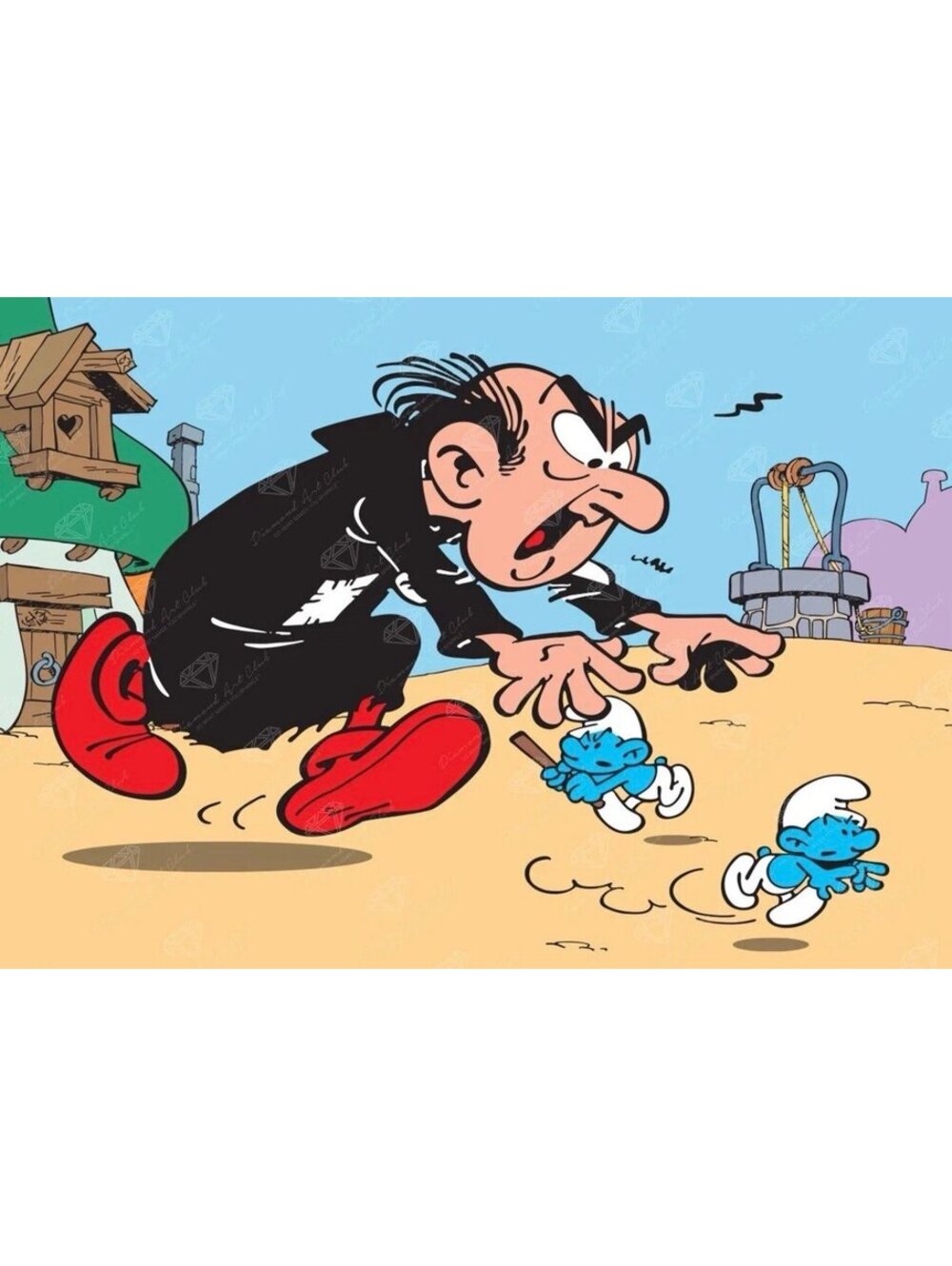 Gargamel Chasing Smurfs - Diamond Art Club